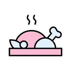 Family Dinner Icon Design