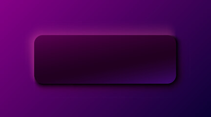 Black frame label, event bar button, dark signboard. Vector illustration