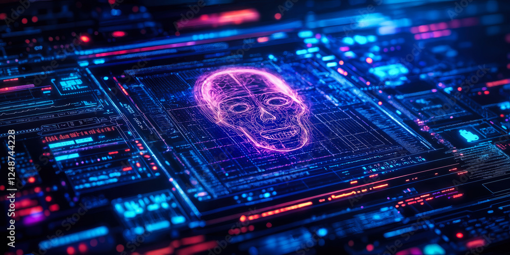 Poster ai-powered surgical documentation interface with futuristic data visualization for enhanced medical 