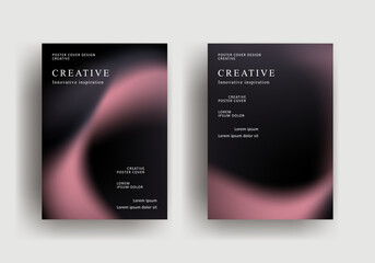 Abstract gradient poster template. retro vintage Covers Design. fluid gradient background design. Trendy front page design for Banner, Poster, Flyer, Invitation and Annual Report