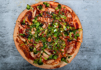 pizza, essen, cheese, italiener, isoliert, tomate, mahl, crust, weiß, abendessen, pfeffer, baked, brotzeit, köstlich, mozzarella, lecker, salami, fleisch, sauce, scheibe, zwiebel, schinken, lunch, fas