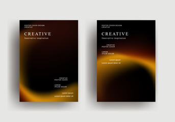 Abstract gradient poster template. retro vintage Covers Design. fluid gradient background design. Trendy front page design for Banner, Poster, Flyer, Invitation and Annual Report
