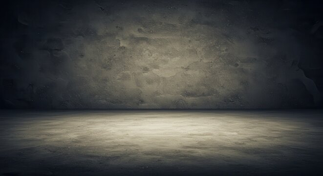 Atmospheric Grunge Concrete Wall and Floor Background, Ideal for Urban Design and Dramatic Scene Setting