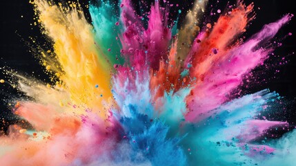 Spectacular Artistic Color Burst In Abstract Style
