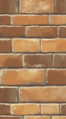 Obraz premium Stunning Aged Brick Wall Texture - Rustic Brickwork Design