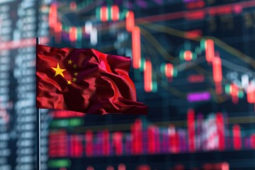 China's Market Flag