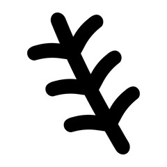 Rosemary Vector Glyph Icon Design