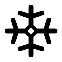 Snow Vector Glyph Icon Design