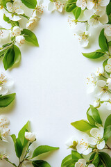 Colorful Spring Elementss Frame Border Background - Space for Text	
