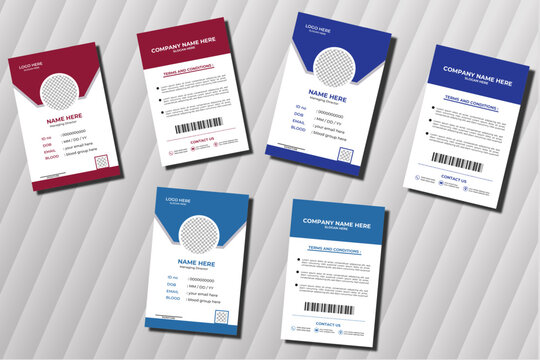 modern id card design 