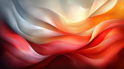 Obraz premium Abstract swirling fabric, warm colors, elegant design, background texture, website design