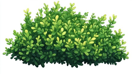 Lush Green Foliage with Vibrant Leaves for Decorative Use
