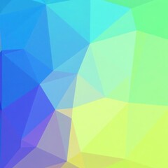 Fototapeta premium Abstract blue yellow gradient polygon backdrop, creative, clean, lines