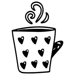 cup of coffee with heart