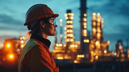 Coal plant control room operator reviewing real-time power generation statistics on a large LED screen