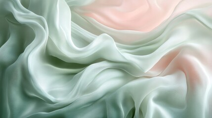 Obraz premium Elegant folds of fabric create soft and flowing abstract shapes