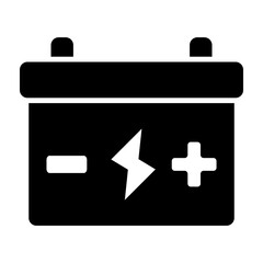 Accumulator Vector Glyph Icon Design Design