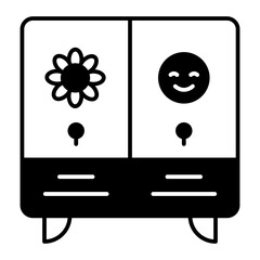 Locker Room black icon