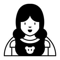 Lunch Time black icon