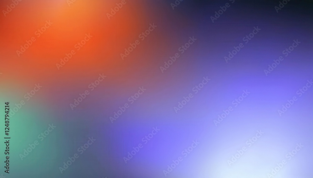 Aufkleber abstract blurred gradient with vibrant orange and blue hues for digital background or modern graphic
