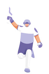 hockey player with ball