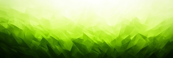Abstract Green 3D Low Poly Style Gradient Background Of Triangles, Modern Minimalist Design