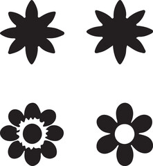 Obraz premium set of flower icons