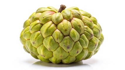 Fototapeta premium Luscious custard apple: a high-resolution image showcasing its creamy texture, ideal for sweet treats and healthy recipes.