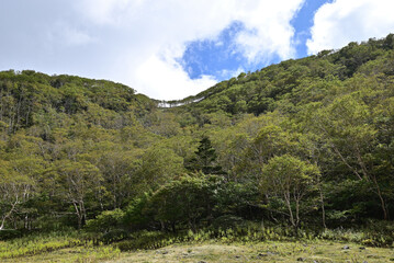 Naklejka premium Mt. Nikko-Shirane, Gunma, Tochigi, Japan
