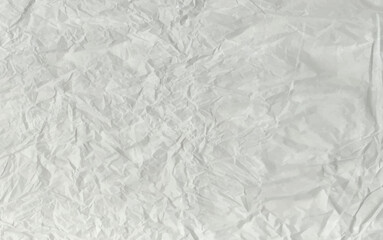 Crumpled grey paper texture. Abstract light background with wrinkled cardboard texture. Vector illustration horizontal fold crumpled empty white paper template for posters and banners