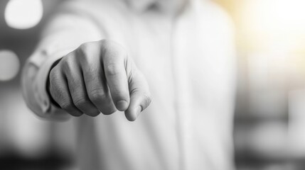 man pointing at the camera