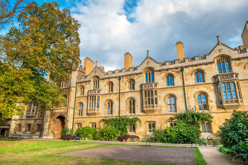 Naklejka premium Trinity College rear building. Cambridge, England