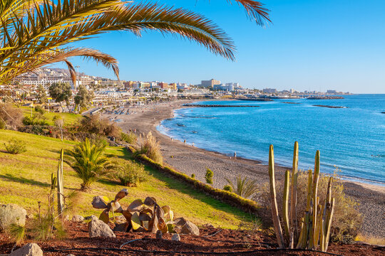 Costa Adeje shoreline. Tenerife, Canary Islands, Spain