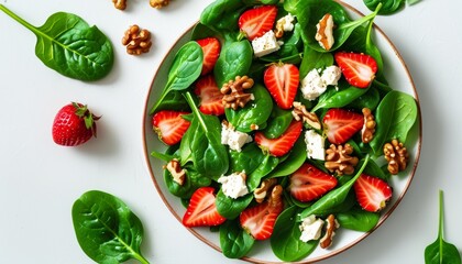 Fresh Spinach and Strawberry Salad
