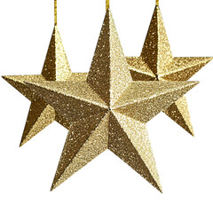 Obraz premium golden star on white