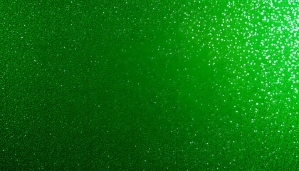 Shiny green glitter textured background, studio photography. with white shades