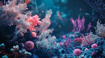 Underwater coral reef with vibrant colors