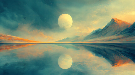 The subconscious holds a universe of peaceful landscapes and gentle dreams, offering an escape from the chaos of everyday life. 