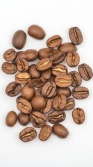 Naklejka premium Roasted Coffee Beans: A Rich Collection of Aromatic Beans