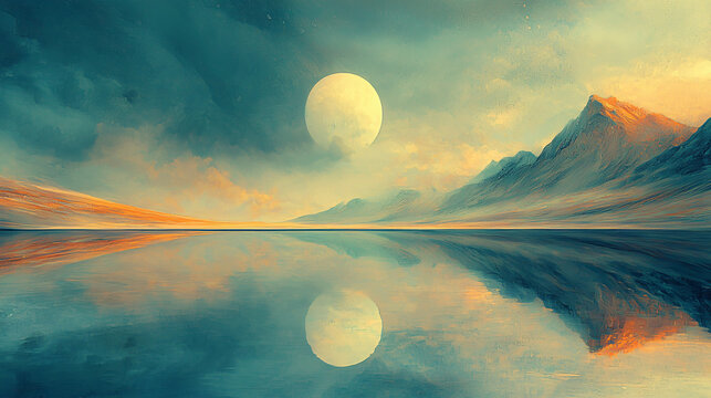 The subconscious holds a universe of peaceful landscapes and gentle dreams, offering an escape from the chaos of everyday life. 