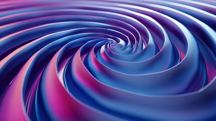 Obraz premium Abstract digital art of a blue and purple swirl.