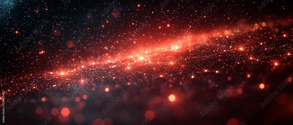Poster glowing network of interconnected dots representing fraud attempts being analyzed by the system