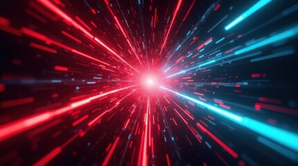 Fototapeta premium Neon Explosion Abstract