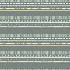 Elegant hand drawn seamless pattern, minimalist, abstract - vector design