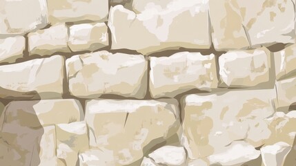 Elegant Beige Stone Wall Texture Design