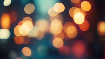 Obraz premium Out-of-focus photo of city lights at night. 