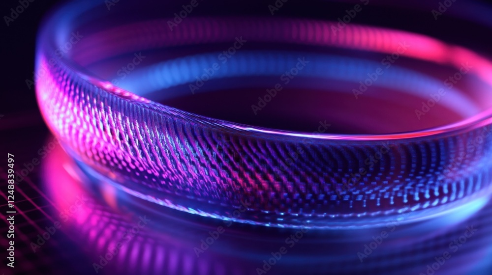Poster vibrant and colorful abstract light pattern showcasing a futuristic design with glowing textures. th