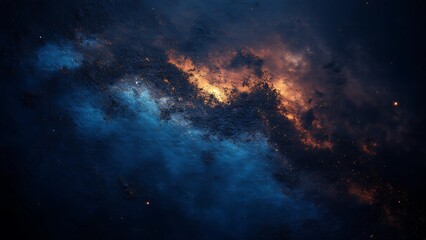 Fototapeta premium Galaxy Dust on Dark Matte Surface