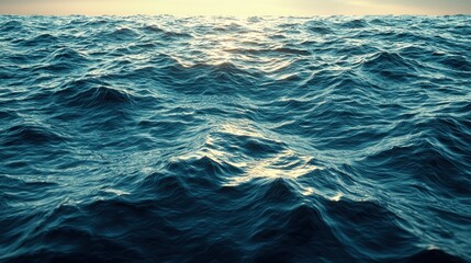 Fototapeta premium Ocean waves sunset background texture