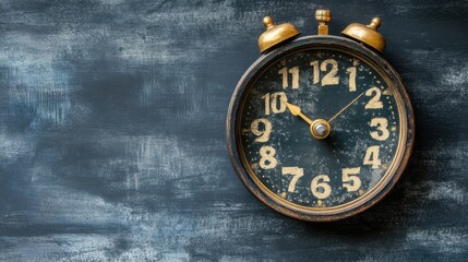 A time-tracking clock with different project phases labeled on the clock face.